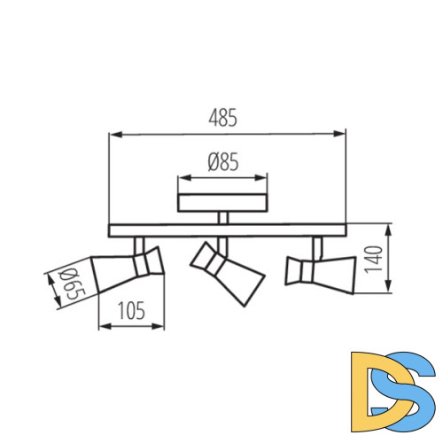 Спот Kanlux Mileno EL-3I ASR-AN 29117