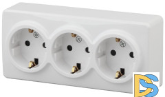 Розетка 2P+E Schuko со шторками Эра 11-2209-01 Б0020703