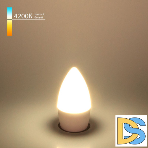Лампа светодиодная Elektrostandard E27 6W 4200K свеча матовая 4690389055287