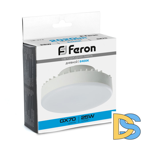 Лампа светодиодная Feron LB-474 GX70 25W 6400K 38270