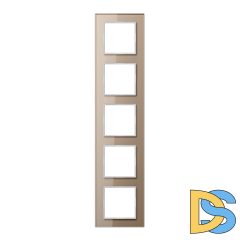 Рамка пятиместная Jung AC585GLCH