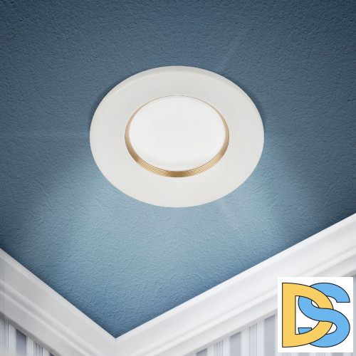 Встраиваемый светильник Эра KL107 WH/GD Б0061095