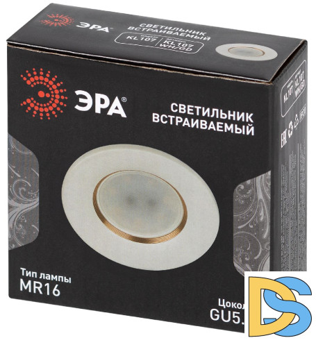 Встраиваемый светильник Эра KL107 WH/GD Б0061095