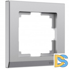 Рамка на 1 пост Stark (серебряный матовый) W0011865