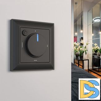 Рамка на 1 пост (черный матовый) W0012208