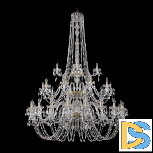 Подвесная люстра Bohemia Ivele Crystal 1402/20+10+5/530/h-206/3d G