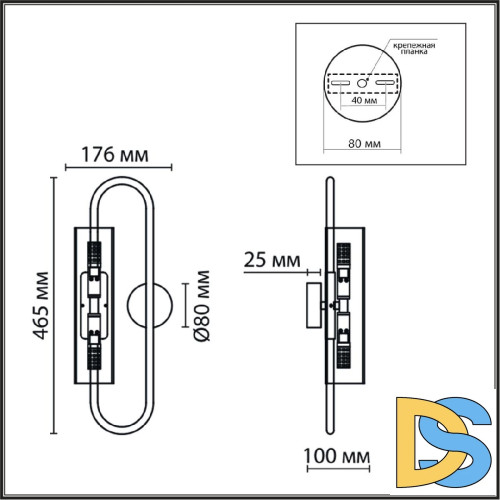 Настенный светильник Lumion Toronto 6560/2W