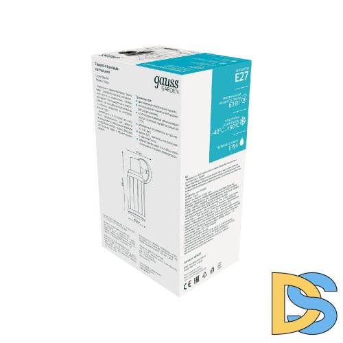 Уличный настенный светильник Gauss Vega GD022