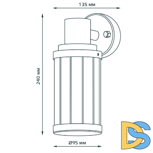 Уличный настенный светильник Gauss Vega GD022