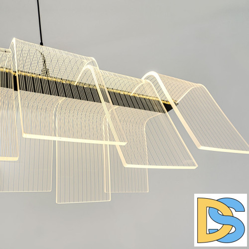 Подвесная люстра LED4U L7709-970 BK