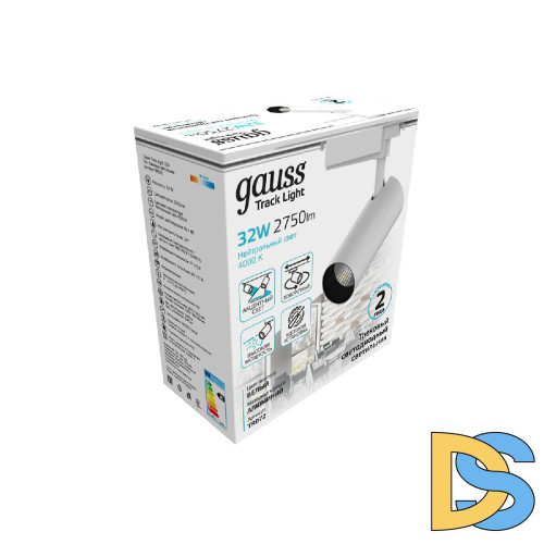 Трековый светодиодный светильник Gauss Track Light Led TR072