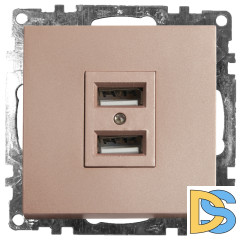 Розетка USB 2-местная Stekker Катрин 39602