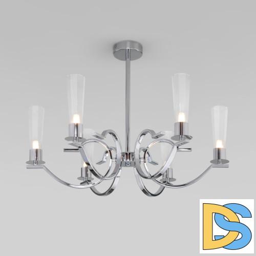 Люстра на штанге Eurosvet Rosher 60141/6 хром a060334