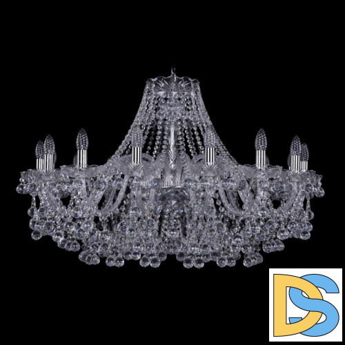 Подвесная люстра Bohemia Ivele Crystal 1409/16/360 Ni