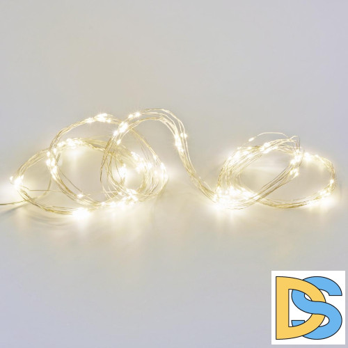 Гирлянда Uniel ULD-E0200-200/STB/3AA WARM WHITE IP44