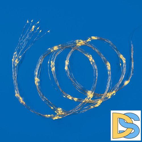 Гирлянда Uniel ULD-E0200-200/STB/3AA WARM WHITE IP44