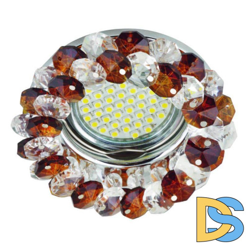 Встраиваемый светильник Fametto Fiore DLS-F130 GU5.3 Chrome/Brown