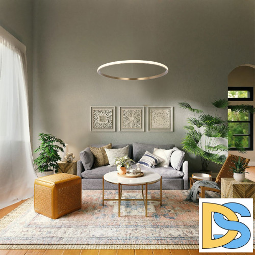 Подвесной светильник Eurosvet Collars 90264/1 латунь a064101