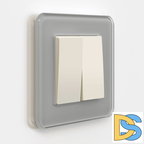 Выключатель двухклавишный проходной Werkel 4690389184697 W1122062