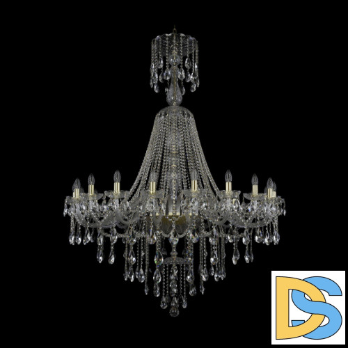 Подвесная люстра Bohemia Ivele Crystal 1415/20/460/XL-173 G