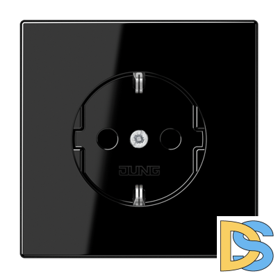 Розетка 2K+З со шторками Jung LS1520KISW