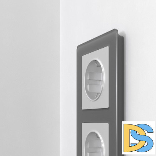 Рамка на 2 поста Werkel Acrylic (графит) W0022704