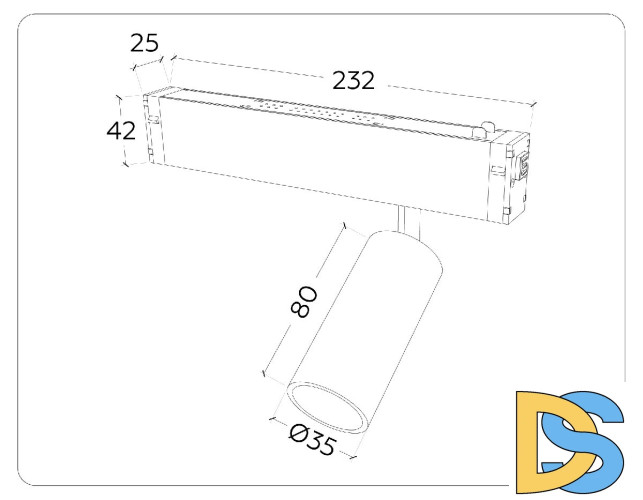 Трековый магнитный светильник Ambrella Light Magnetic 220V GL1202