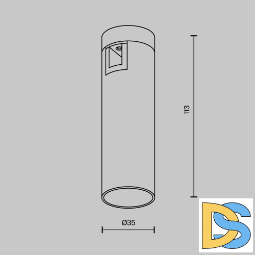 Трековый магнитный светильник Maytoni Focus Led TR143-1-5W4K-W-BS