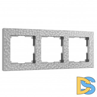 Рамка на 3 поста (серебряный) W0032406