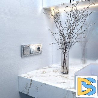 Рамка на 3 поста (серебряный) W0032406