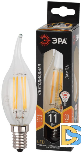 Лампа светодиодная Эра E14 11W 2700K F-LED BXS-11W-827-E14 Б0047001