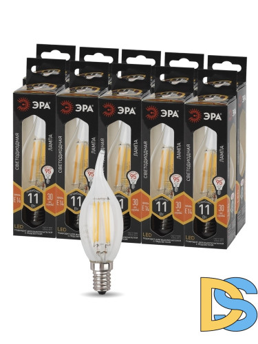 Лампа светодиодная Эра E14 11W 2700K F-LED BXS-11W-827-E14 Б0047001