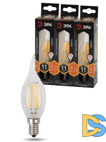 Лампа светодиодная Эра E14 11W 2700K F-LED BXS-11W-827-E14 Б0047001