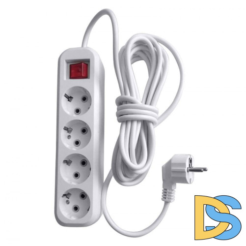 Удлинитель Stekker Home 4гн х 2м с/з HM03-41-02 39523