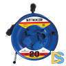 Удлинитель на металлической катушке 4-местный Stekker PRF02-41-20 20м 39784