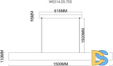 Подвесной светильник Wertmark Edda WE514.03.703