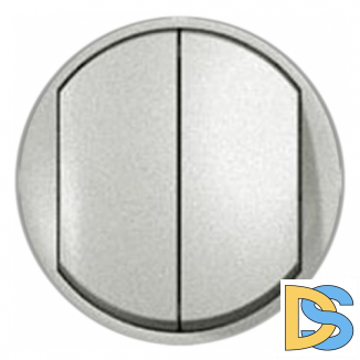 Лицевая панель для выключателя Legrand Celiane 2-кл титан, 68302