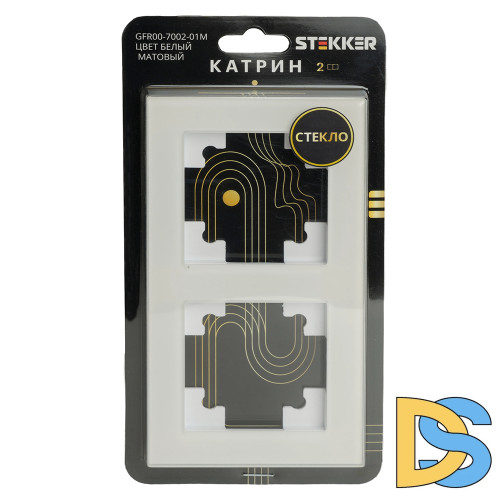Рамка двухместная Stekker GFR00-7002-01M Катрин 49595