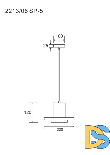 Подвесной светильник Divinare Cottero 2213/06 SP-5