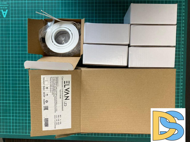 Встраиваемый светильник (6 шт.) Elvan VLS-111R-WH 6шт