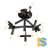 Потолочная светодиодная люстра iLedex Savage FS-017-X25 BK