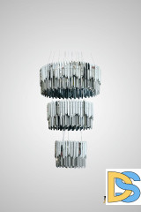 Каскадная люстра AM Group ROBERTO CAVALLI L800+600+400 CH