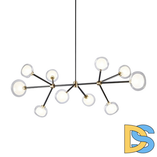 Подвесной светильник Delight Collection Nabila 10101P/10 black/gold