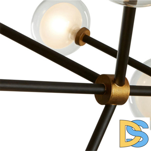 Подвесной светильник Delight Collection Nabila 10101P/10 black/gold