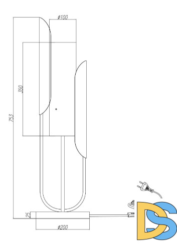 Настольная лампа Maytoni Сipresso Z014TL-01G