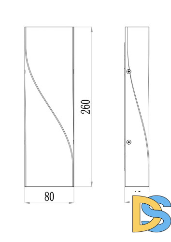 Уличный настенный светильник Maytoni Twist O040WL-L11B3K
