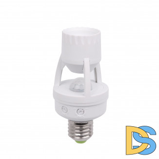 Инфракрасный датчик движения для ламп 6m 2-3.5m 60W E27 IP20 360° SNS-M-15 белый