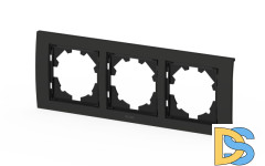 Рамка трехместная ELBI Zena Platin 500-073700-227