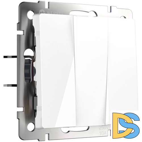 Выключатель трехклавишный Werkel белый W1130001 4690389155246