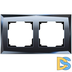 Рамка на 2 поста Werkel Diamant черный W0021208 4690389158810